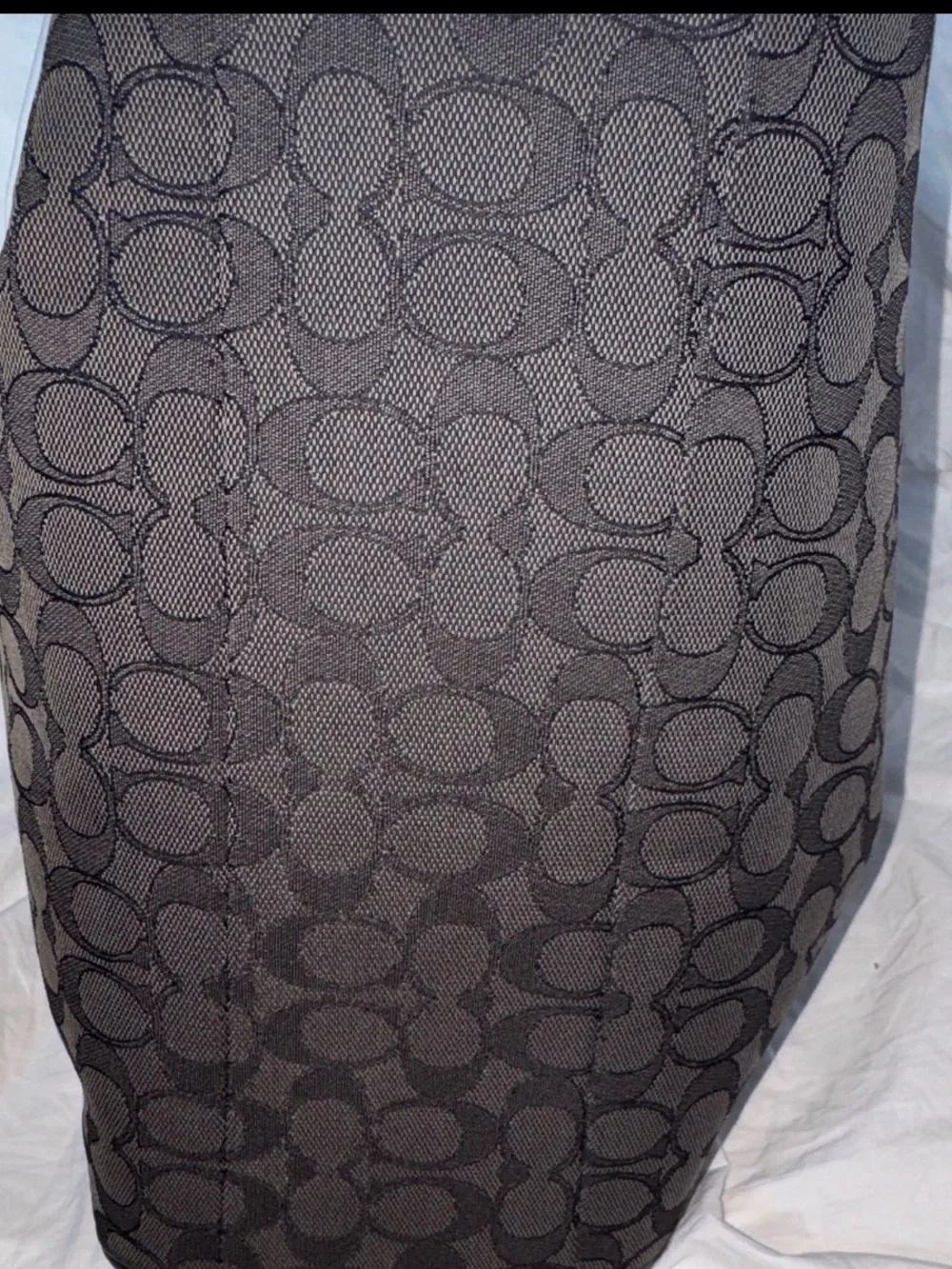 Coach Phoebe Black and Charcoal Shoulder Bag